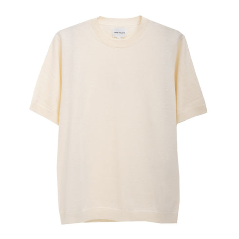 Norse Projects Rhys Cotton Linen T-Shirt Kit White N45-06007187 Degli Uberti